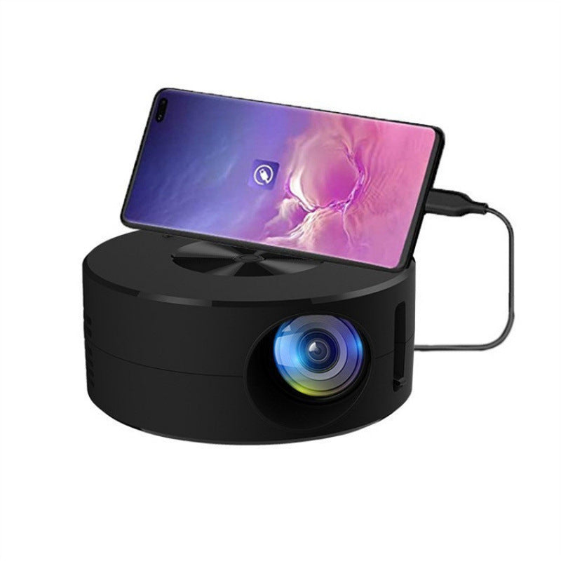 Portable Mini Projector with Smartphone Screen Sync, USB, and HDMI Input