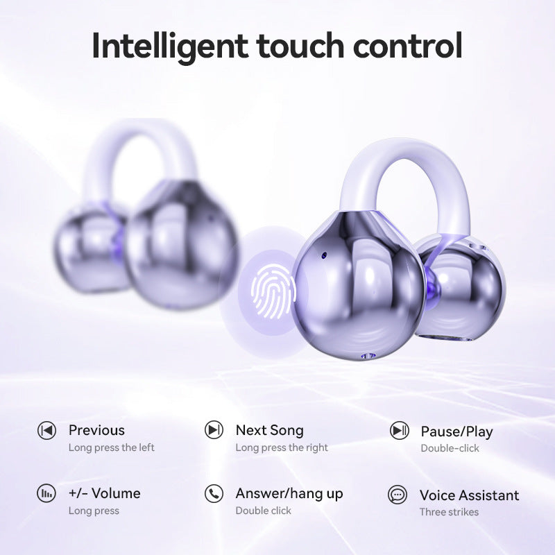 Black M79 Spherical OWS Over-Ear Bluetooth Earphones - Wireless, Stylish Design, Superior Sound Quality