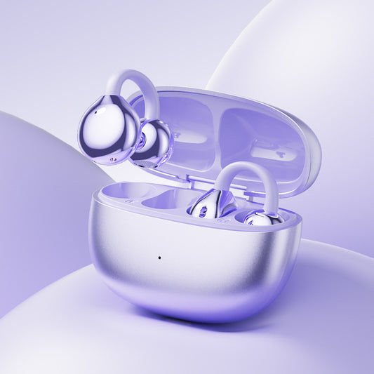 Purple M108 Spherical OWS Over-Ear Bluetooth Earphones - Stylish Design, Premium Sound, Wireless Convenience