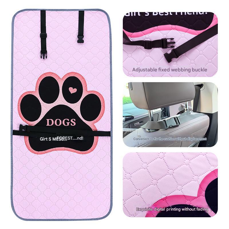 Graffiti Dog Car Seat Cover - Waterproof & Scratch-Resistant Pet Seat Protector