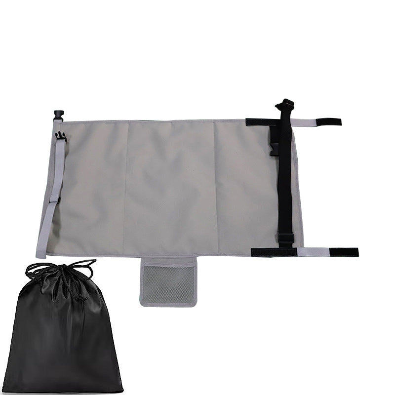 Grey Portable Baby Changing Mat with Safety Straps