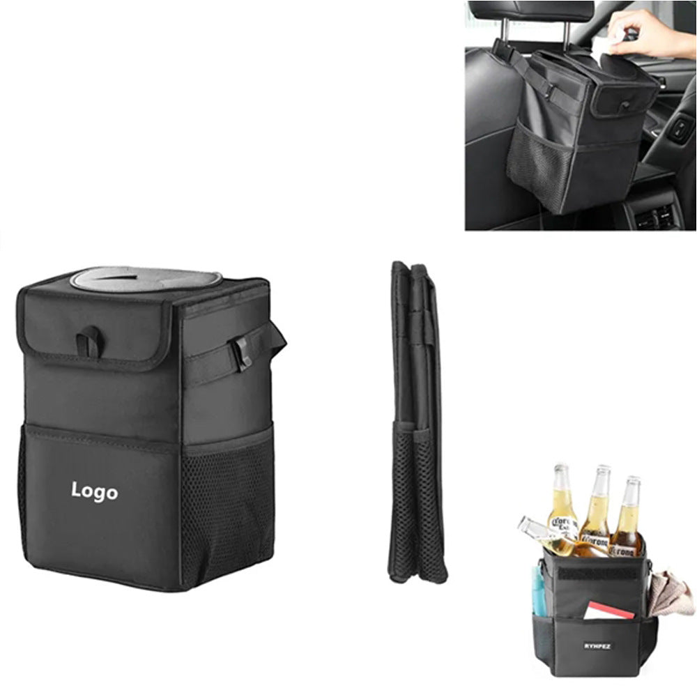 Car Trash Can, Waterproof Insulated Cooler Bag, Foldable Auto Organizer, Multi-Purpose