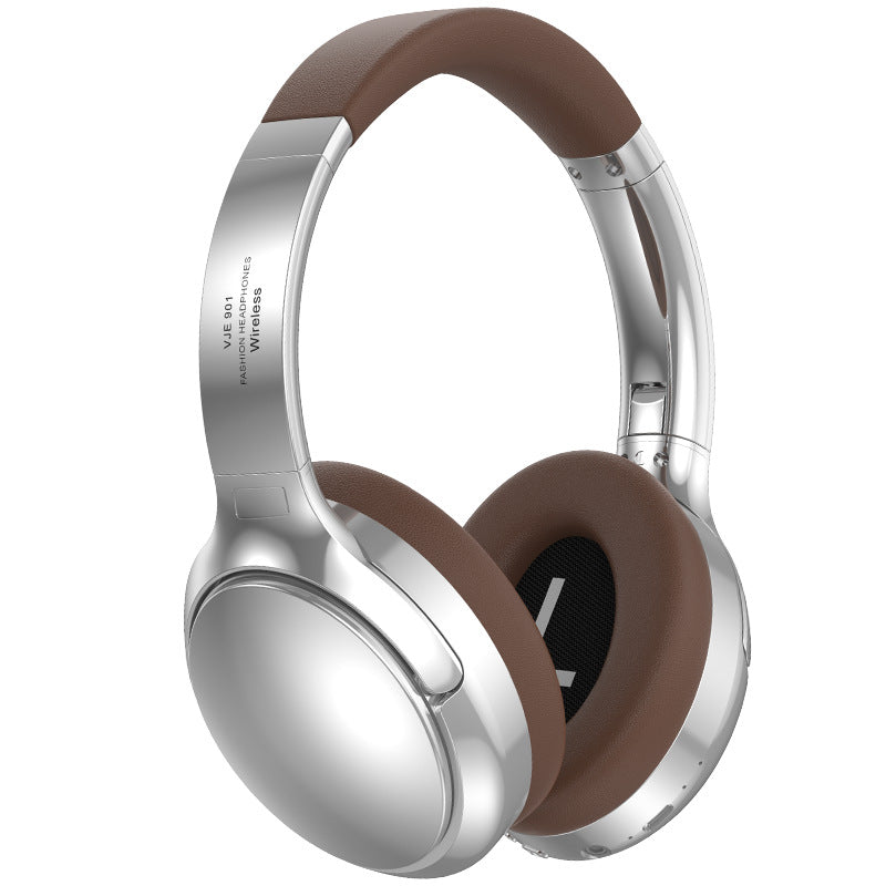 Brown VJE901 Wireless Bluetooth Over-Ear Headphones with Active Noise Cancelling