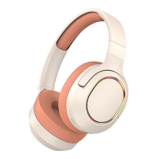 Pink P2963 Wireless Bluetooth Headphones with LED Light, Hi-Fi Sound, and Sport Design