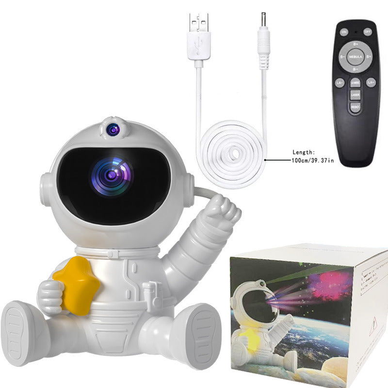 Astronaut Galaxy Projector Night Light with Remote Control(Pentagram)