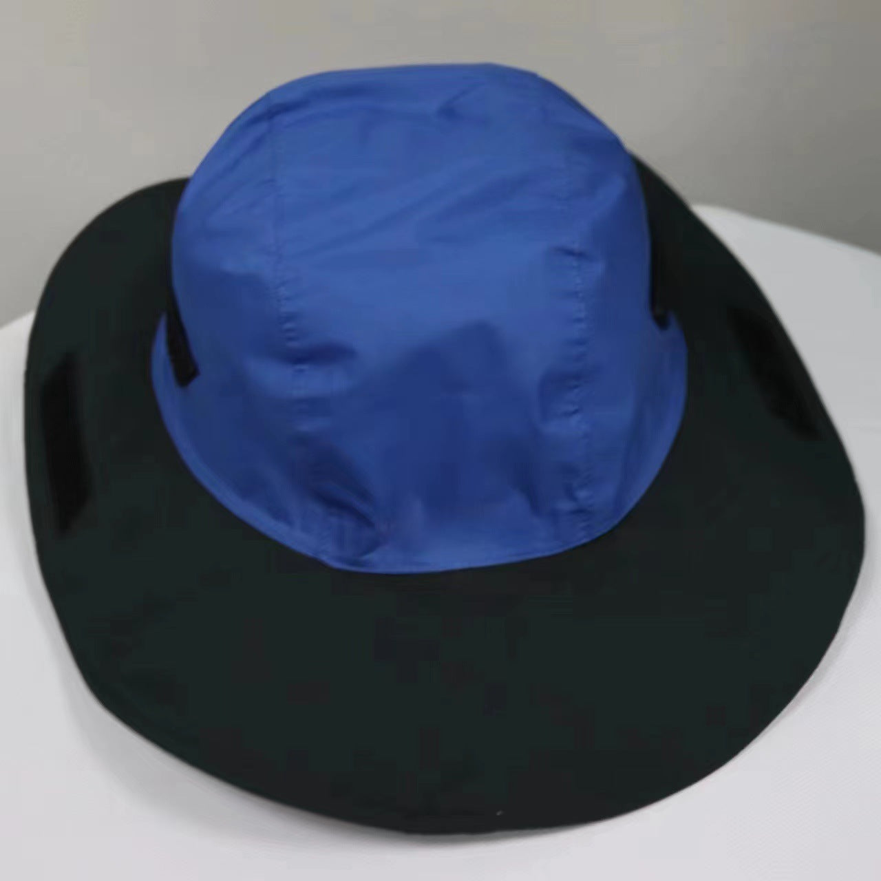 Blue Outdoor Waterproof Wide-Brim Rain Hat - Heavy-Duty Rain Protection