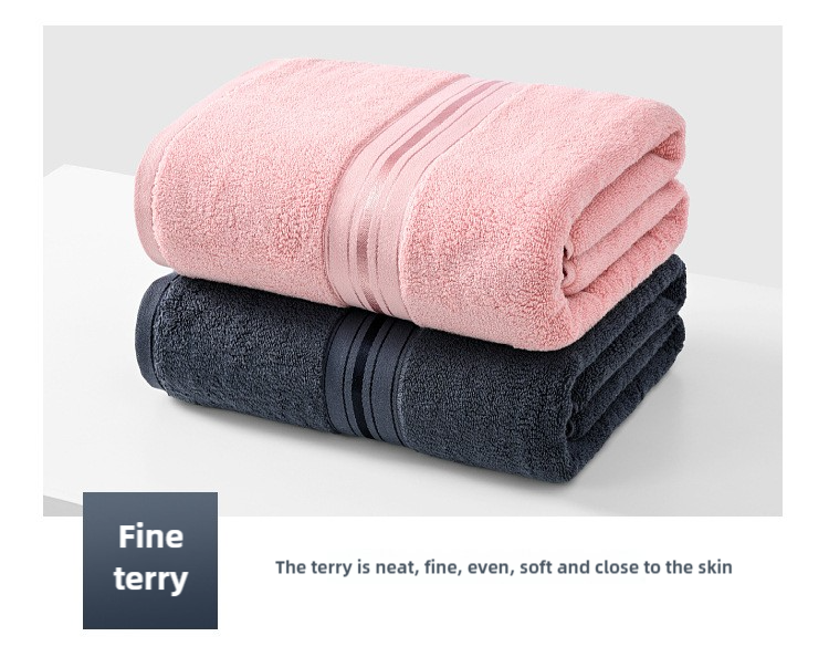 Dark Grey Luxury Cotton Towel Set(Towel + Bath Towel) - Quick Dry, Extra Thick & Absorbent, Perfect for Bath & Beach