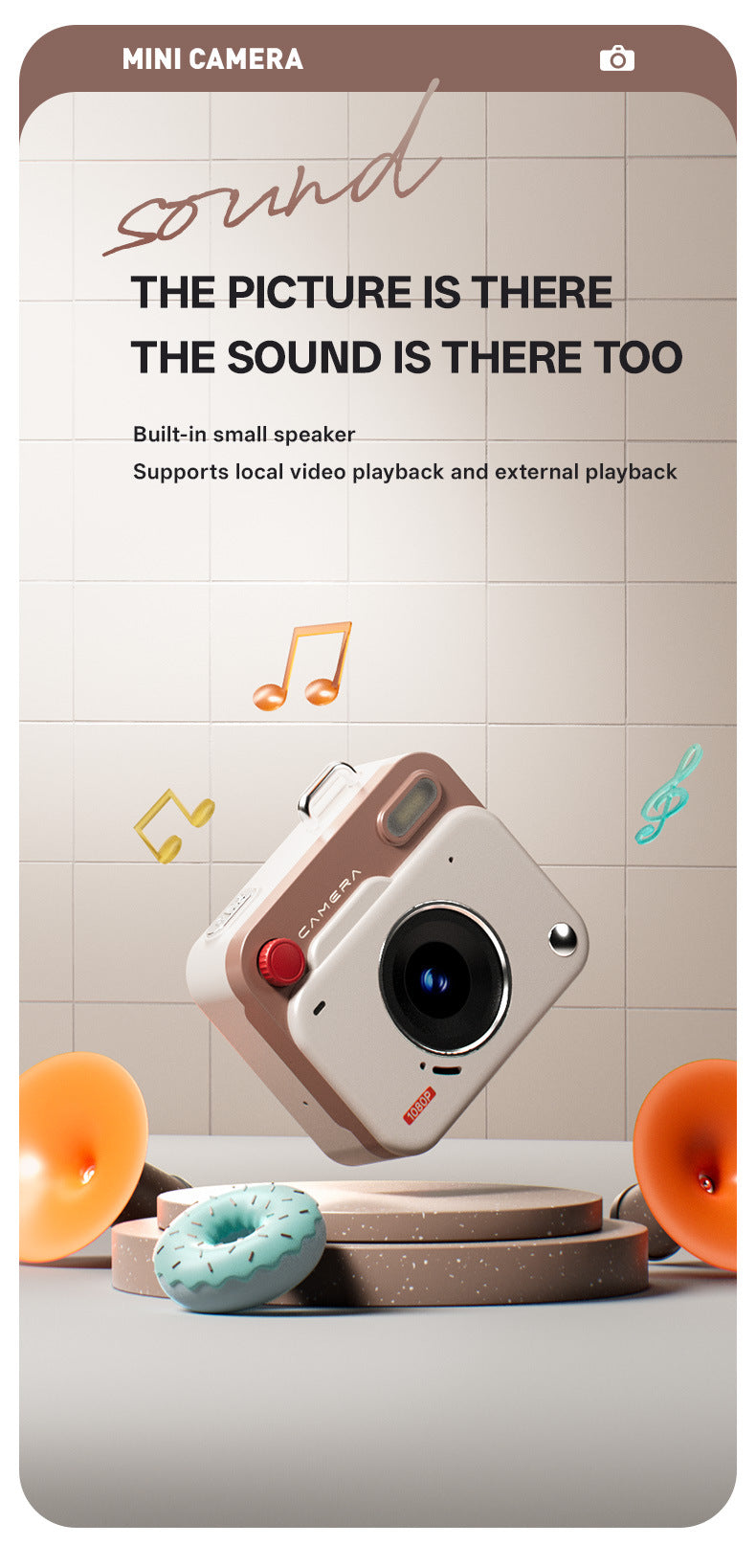 Mini Retro Keychain Camera - 48MP Photos, 1080P HD Video with Built-in Filters & Flash(green)