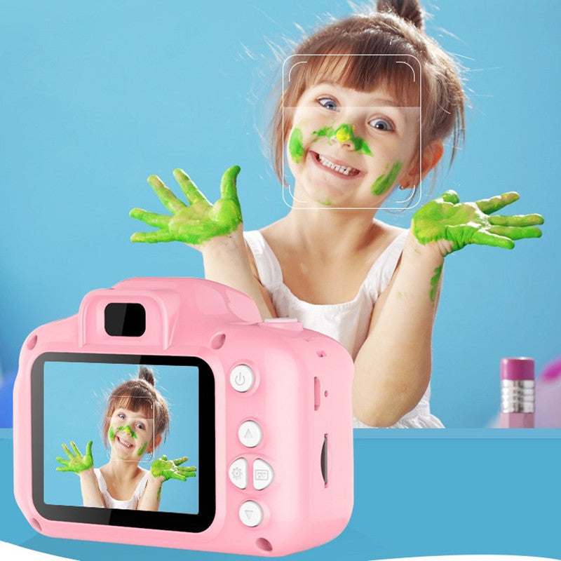 X2 Blue Single Lens Kids Carrot Bunny Digital Camera - Multi-Functions With 20MP Interpolation, Photo & Multiple Filters, 1080P Video and Game