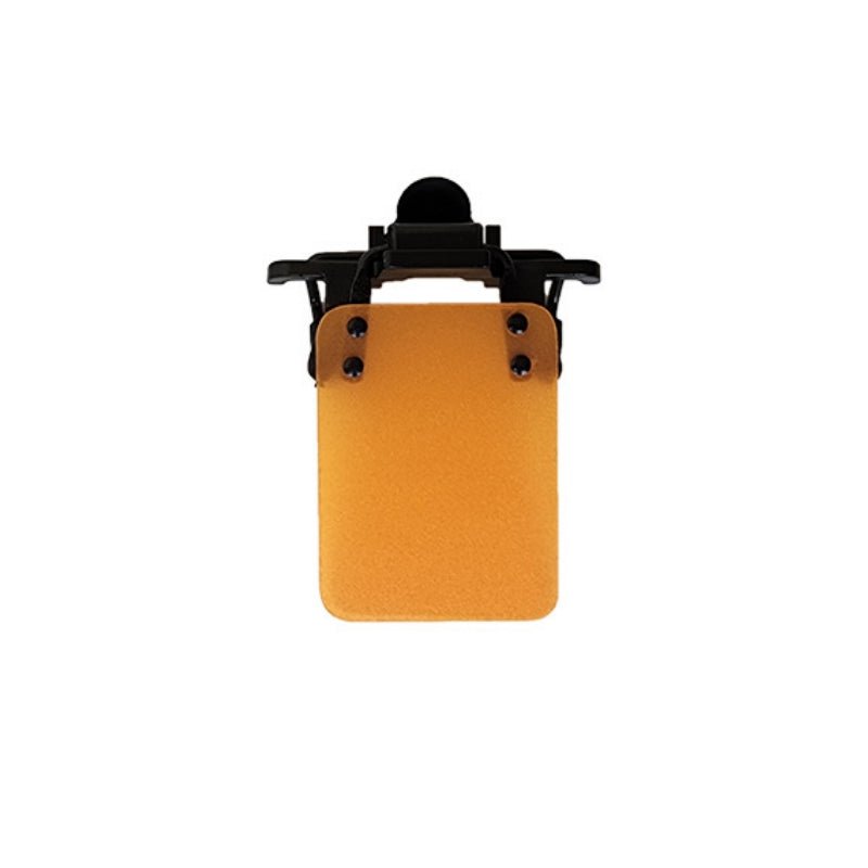 ISSF Flip-Up Eyeshield Sport Shooting Eye Shield Aim Blocker Targeting Sight Cover Blinding - Black-Horizontal 4x3cm