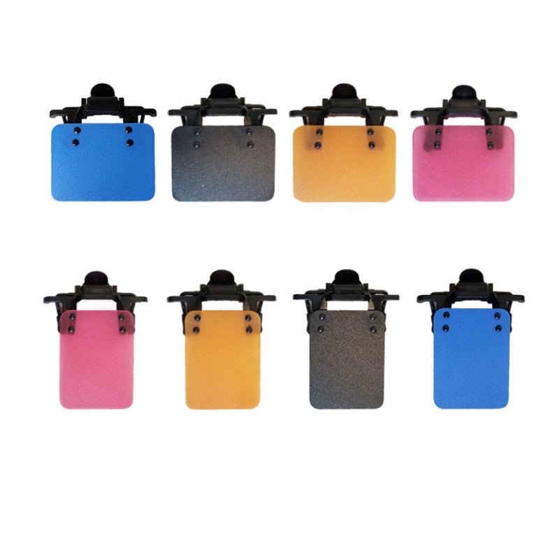 ISSF Flip-Up Eyeshield Sport Shooting Eye Shield Aim Blocker Targeting Sight Cover Blinding - Blue-Horizontal 4x3cm