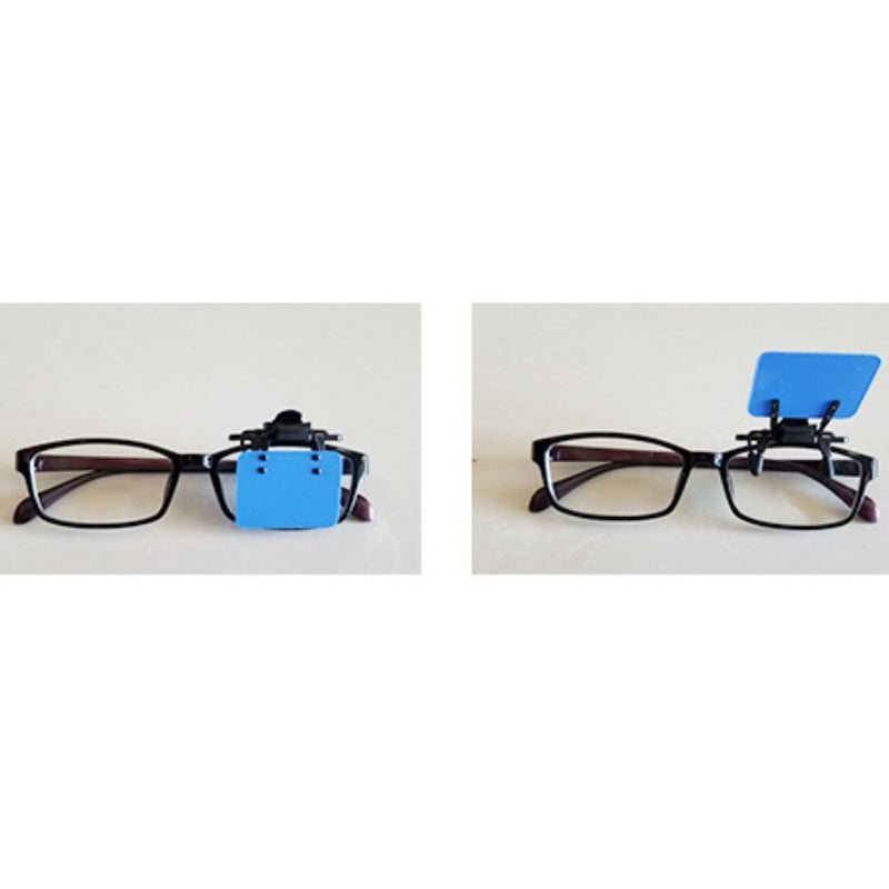 ISSF Flip-Up Eyeshield Sport Shooting Eye Shield Aim Blocker Targeting Sight Cover Blinding - Blue-Horizontal 4x3cm