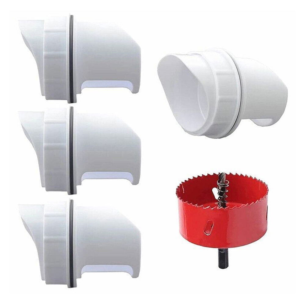Waterproof No Waste DIY Chicken Feeders Gravity Feed Kit for Buckets, Boxes, Tanks - SEKSI