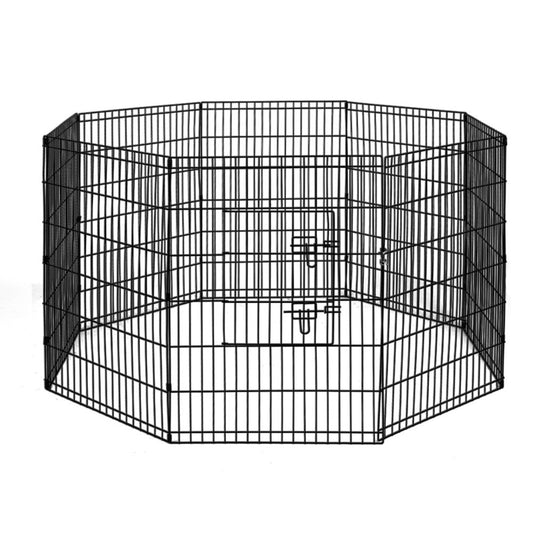i.Pet 36" 8 Panel Dog Playpen Pet Fence Exercise Cage Enclosure Play Pen - SEKSI