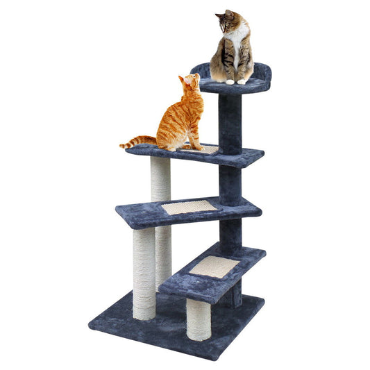 i.Pet Cat Tree 100cm Scratching Post Scratcher Tower Wood Condo House Trees Bed - SEKSI