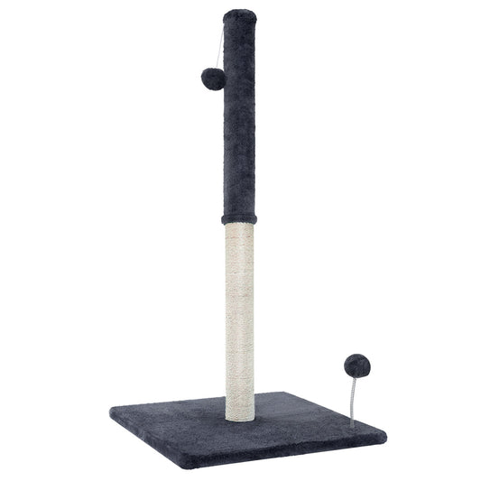 i.Pet Cat Tree 105cm Scratching Post Scratcher Tower Condo House Hanging toys Grey - SEKSI