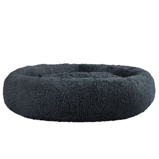 i.Pet Pet Bed Dog Cat 110cm Calming Extra Large Soft Plush Dark Grey - SEKSI