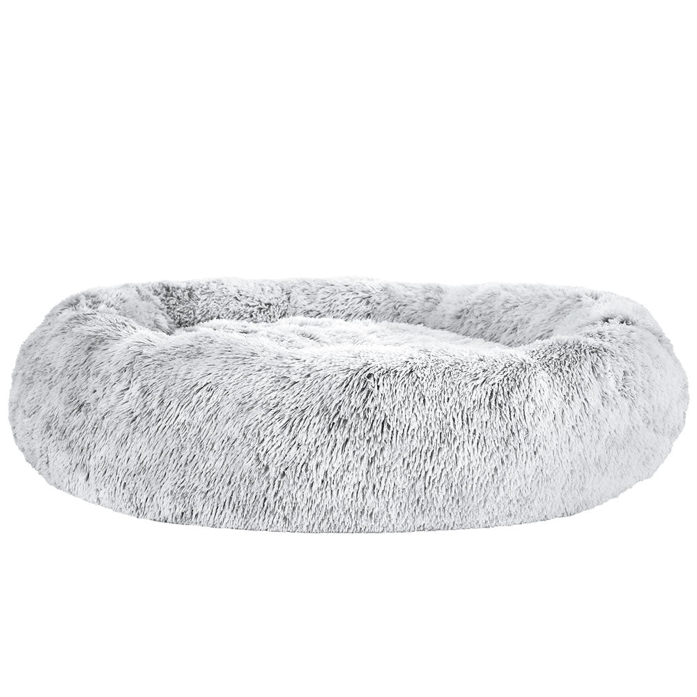 i.Pet Pet Bed Dog Cat 110cm Calming Extra Large Soft Plush Light Charcoal - SEKSI