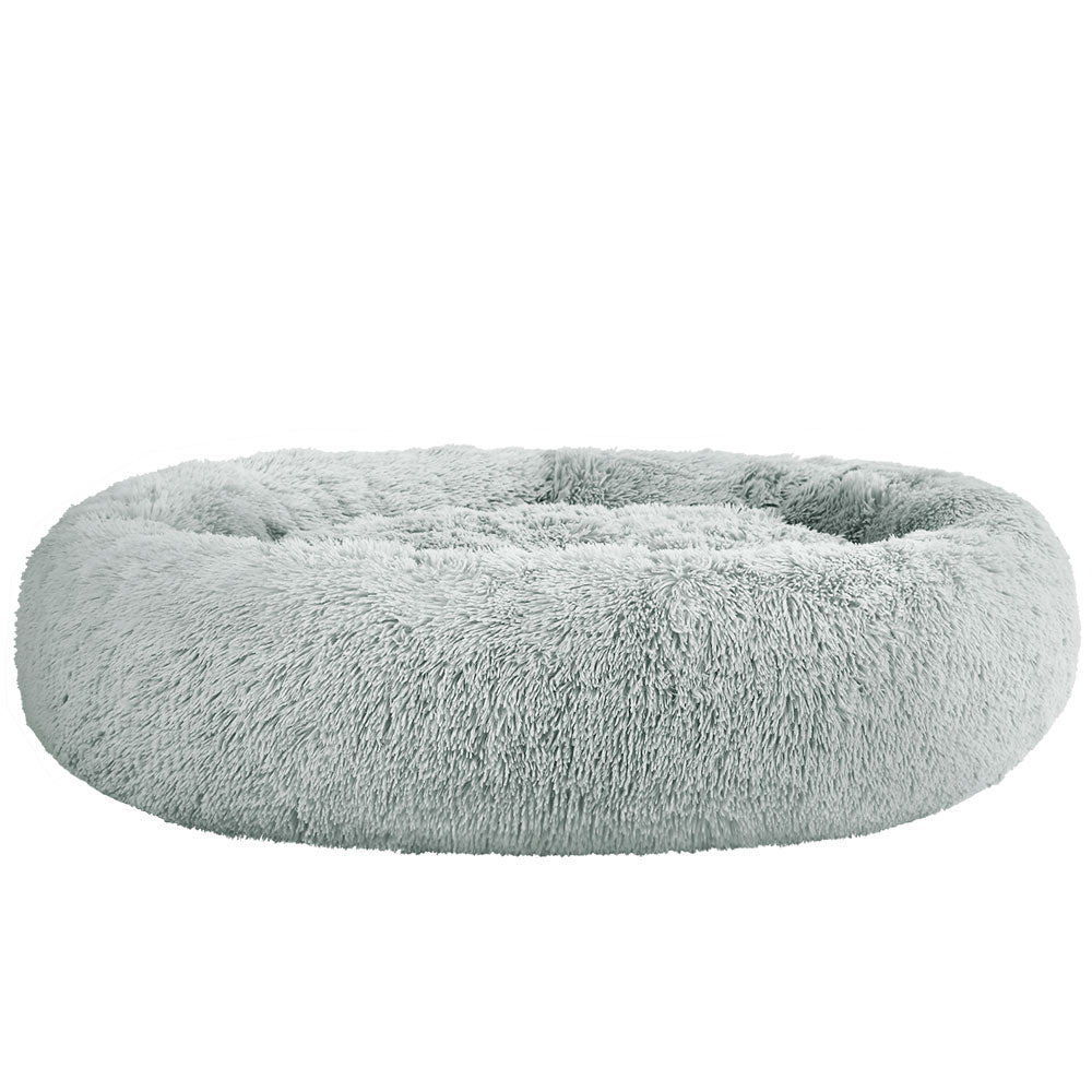i.Pet Pet Bed Dog Cat 110cm Calming Extra Large Soft Plush Light Grey - SEKSI