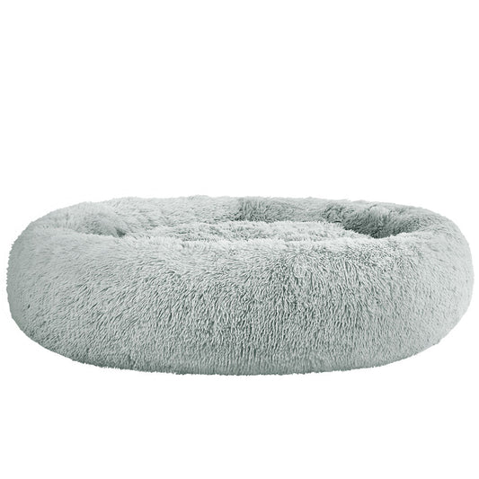 i.Pet Pet Bed Dog Cat 110cm Calming Extra Large Soft Plush Light Grey - SEKSI
