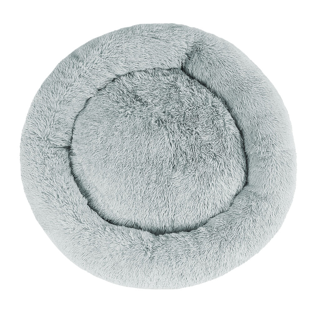 i.Pet Pet Bed Dog Cat 110cm Calming Extra Large Soft Plush Light Grey - SEKSI