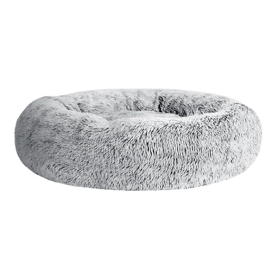 i.Pet Pet Bed Dog Cat 90cm Large Calming Soft Plush Light Charcoal - SEKSI
