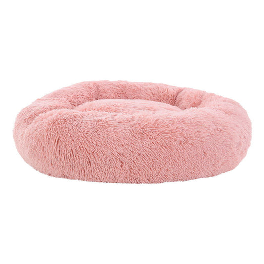 i.Pet Pet Bed Dog Cat 90cm Large Calming Soft Plush Pink - SEKSI