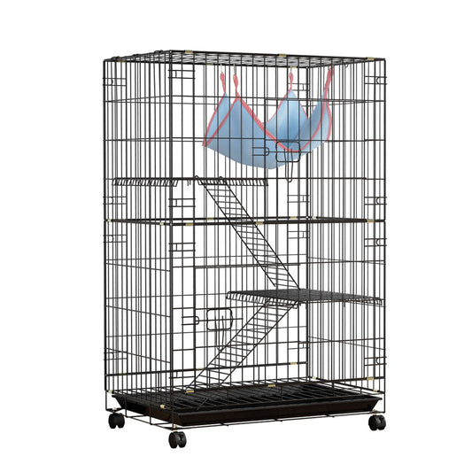 i.Pet Rabbit Cage 100cm Hutch 3 Level Indoor Guinea Pig Ferret - SEKSI
